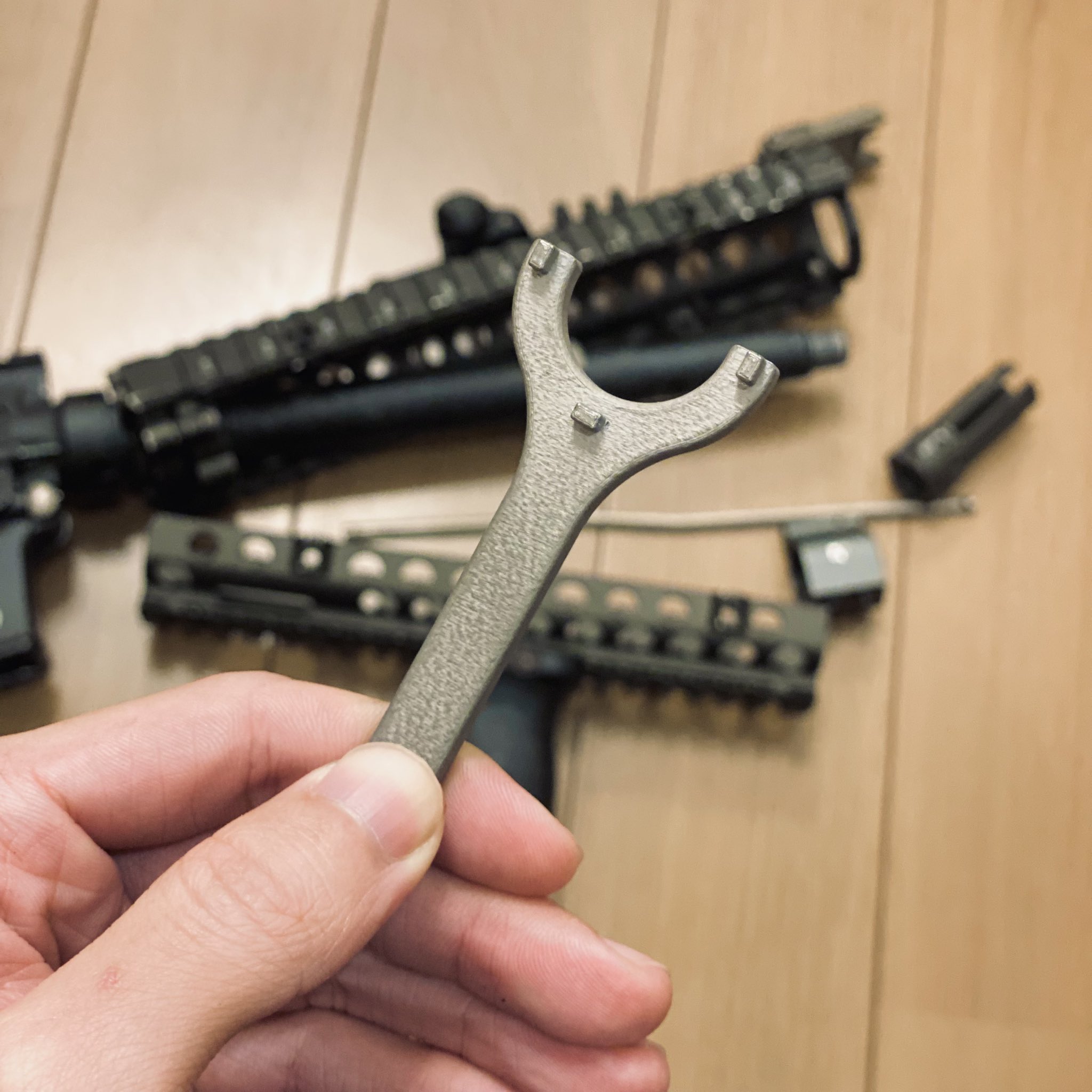 東京マルイMK18バレルナットレンチ L.A.ホビーショップ / マルイ MK18MOD1用 バレルナットレンチ [品切中