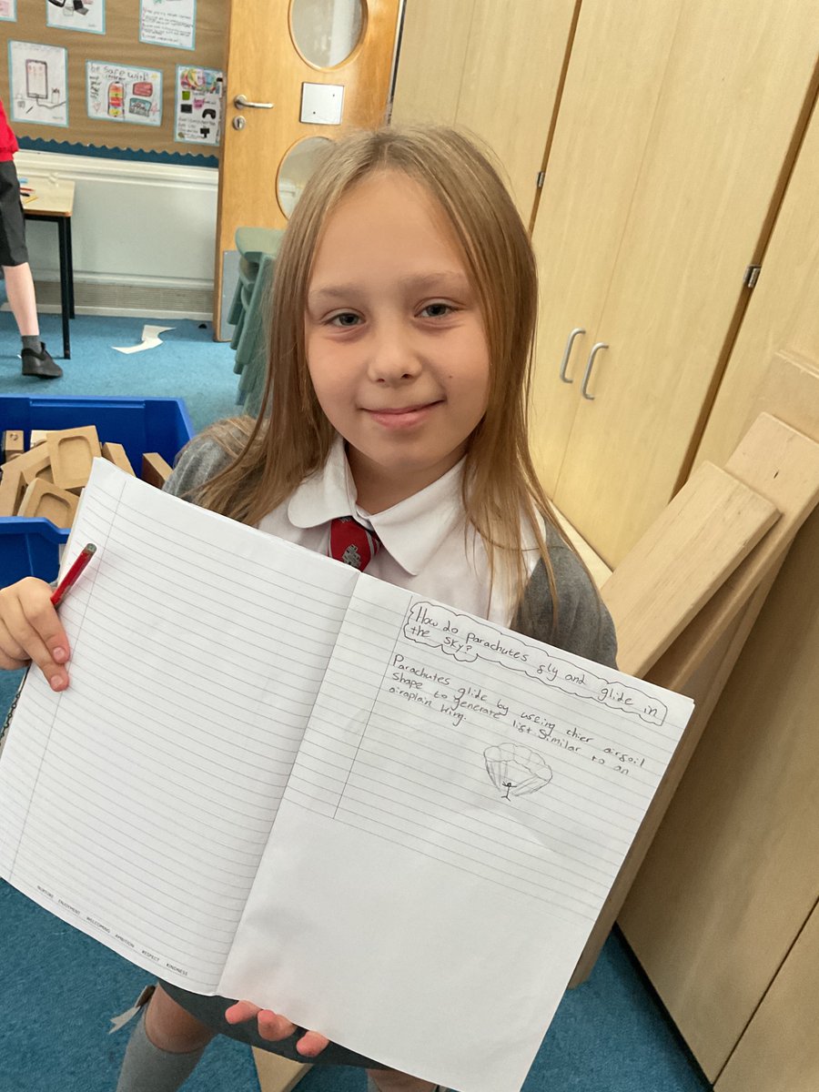 Finishing our first block of forces in P7A today. Lots of enquiry surrounding air resistance today in the for, of gliders and parachutes. Children also explored some of our new free play stations such as K’nex, make do and Binca. This will be developing over the coming weeks.