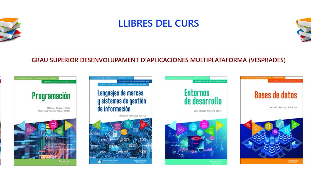 Haz como el IES José Ballester Gozalvo de Rascanya (Valencia) y recomienda nuestros #libros  de #CiclosFormativos para tus clases. 

Encontrarás todas las ventajas de trabajar con Ediciones Paraninfo.