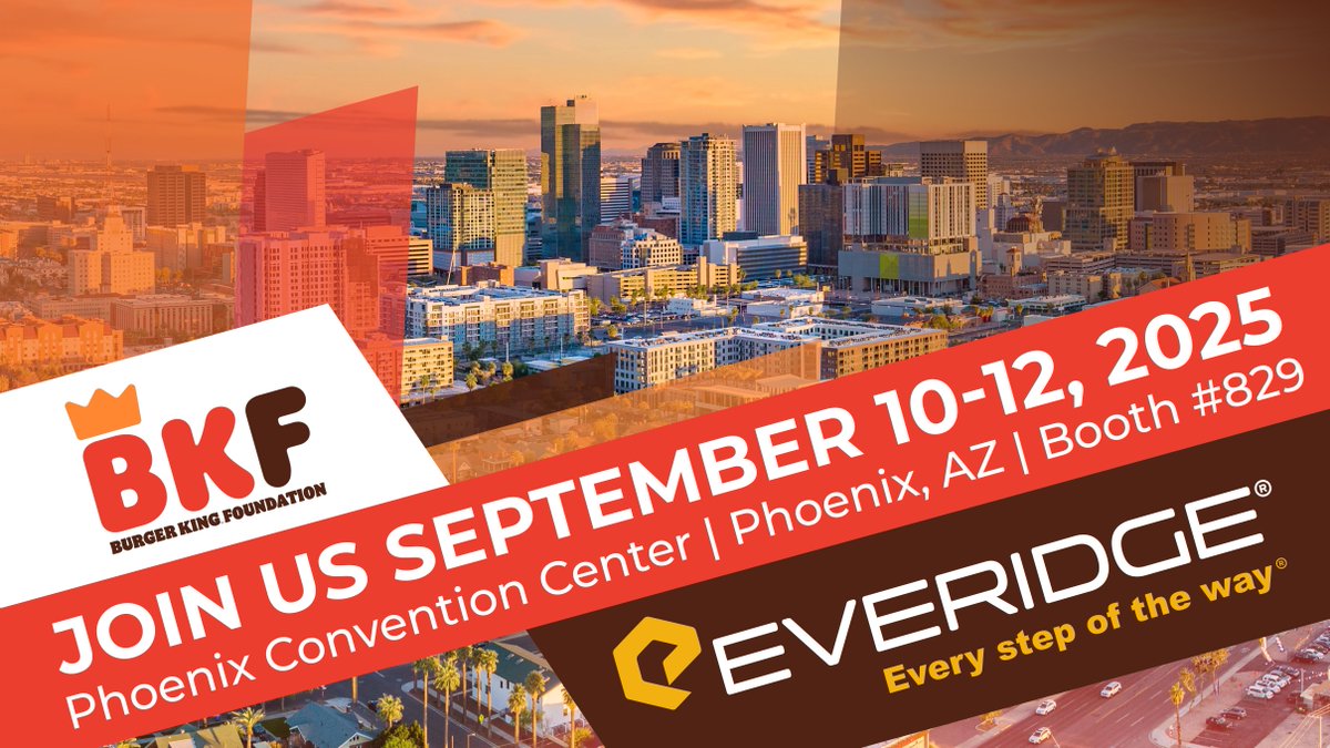 EveridgeBrands's tweet image. We&apos;re off to Phoenix! 🔥 Join us at the 2025 @BurgerKing® US&amp;amp;C Convention, Sept 10-12, Booth #829. Discover the latest in cold storage innovation from ThermalRite and ICS. ❄️ 
#BurgerKing #QSRsolutions #Everidge