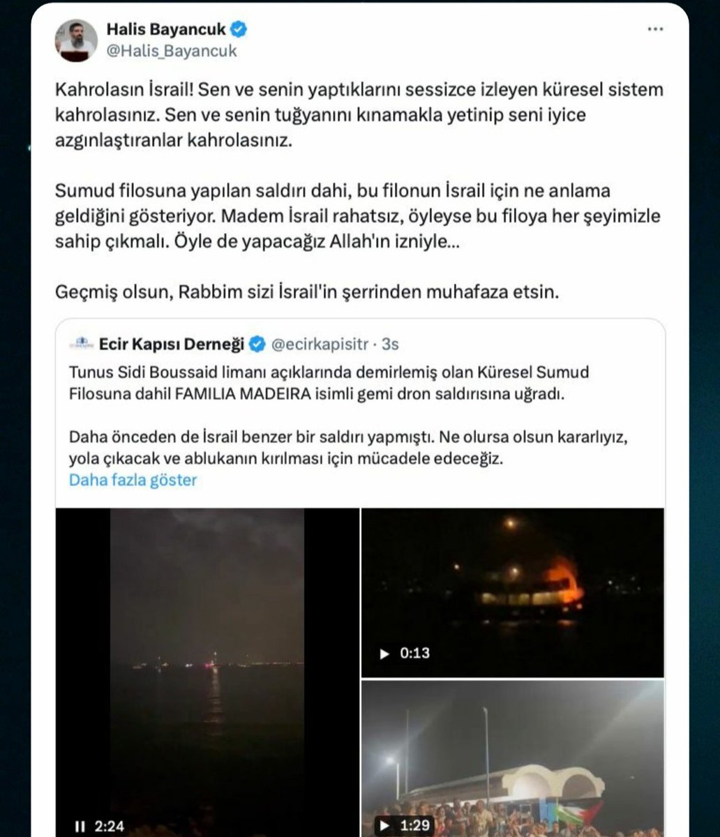 Allah'ım sen İsrail'i ve yandaşlarını kahreyle