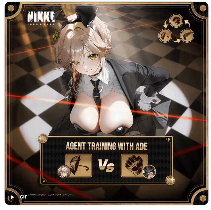 IssacSurvivor's tweet photo. @NIKKE_en #AgentTrainingWithAde https://t.co/vyxyOayEqF