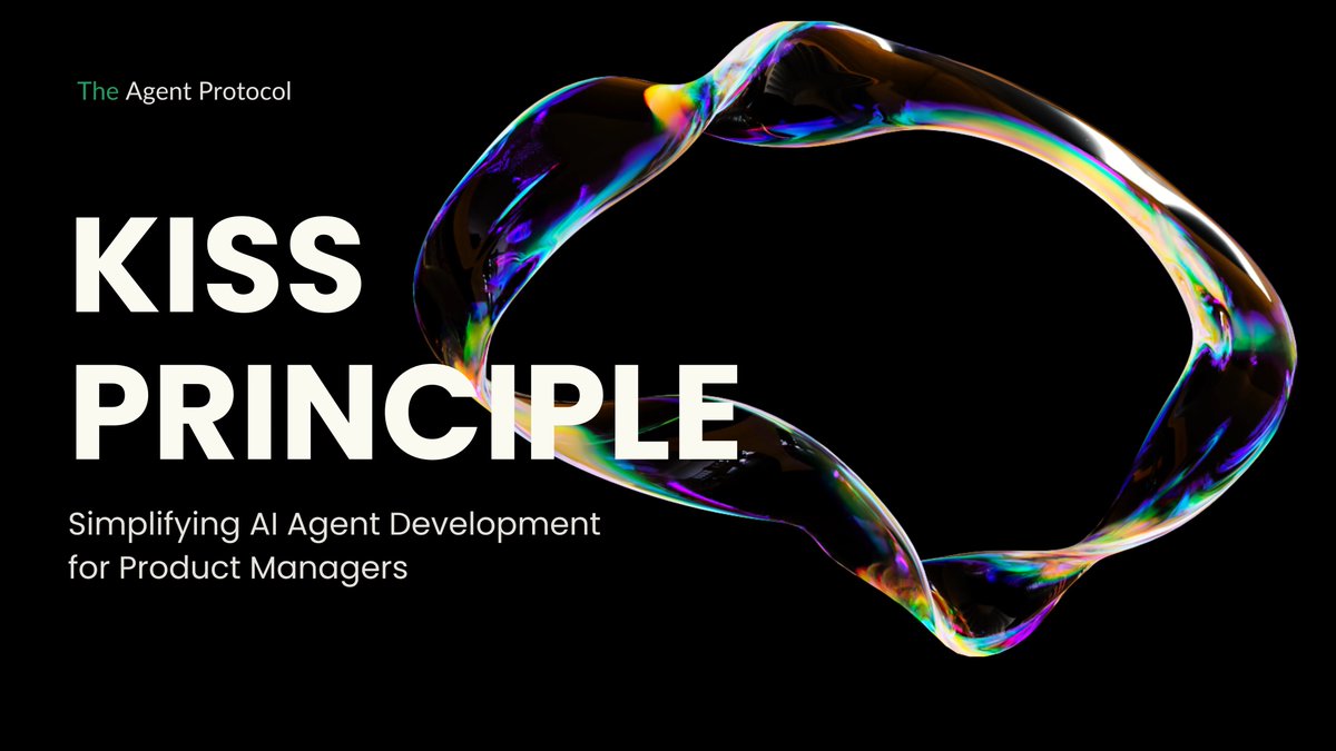 alex_azimbaev's tweet image. Learn how the KISS principle transforms AI agent development for product managers. Discover practical tips, code examples, and real-world insights to build simpler, user-friendly AI agents that ship faster and scale better in today’s tech-driven world.

medium.com/p/kiss-princip…