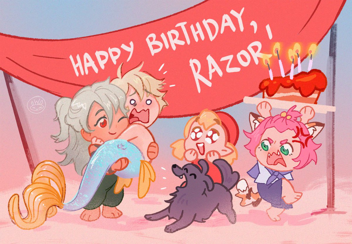 Happy birthday, Baby😚💖✨
(...from my AU Mermaid fanfic)
#razor #GenshinImpact #mermaid
#happybirthdayrazor2025