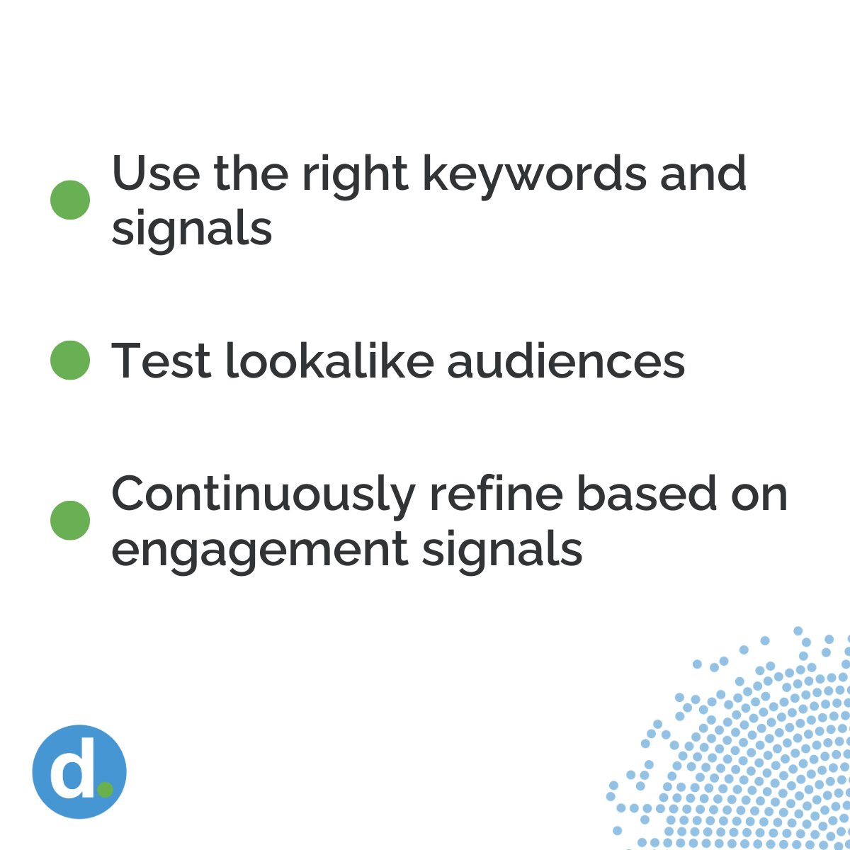 Dandy_Marketing's tweet photo. 💡 The #1 ad killer isn’t budget—it’s poor targeting.
Great visuals + copy mean nothing if shown to the wrong audience.
🔑 Fix it:
• Use the right keywords/signals
• Test lookalikes
• Refine by engagement
Ads fail from lack of precision, not spend. 🎯 https://t.co/7zZH1Vw8es