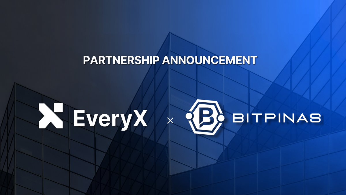 everyx_io's tweet photo. EveryX ๐ค BitPinas
When innovation meets influence, the community wins. This collaboration sets the stage for the next wave of trading and Web3 growth in the Philippines.
Details dropping soon and youโll want to be here for it.
#EveryX #BitPinas #CryptoPH #Web3Philippines #NextLevelTrading #EveryXNews