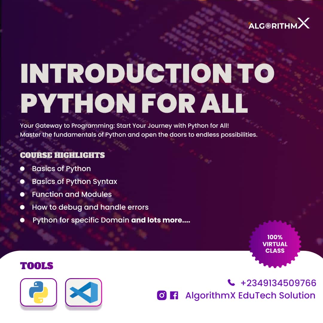 AlgorithmX_124's tweet image. Level up your coding skills! 💻✨ Build real-world projects like Grade Book System, To-Do List App, Weather Dashboard &amp;amp; Expense Tracker with our Python course.
 Register now: 
wa.me/message/A66A2W…

💡 Don’t just learn Python. Build with Python. 💜