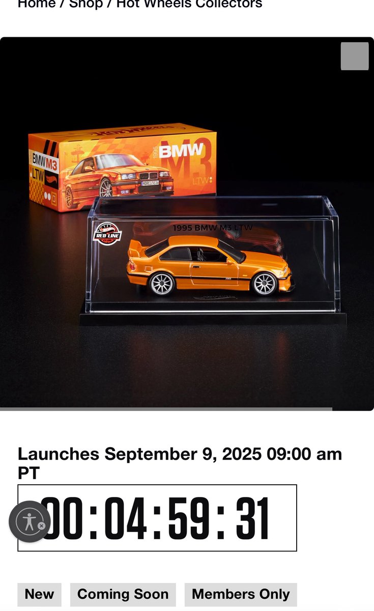 Hot Wheels Collectors RLC Exclusive 1995 BMW M3 LTW 今回は私の個人