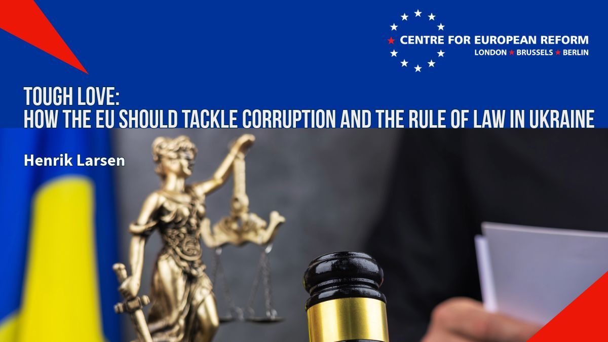 #Ukraine will need tough love from the EU to fight corruption and strengthen the rule of law. 🇺🇦 🇪🇺 

New <a href="/CER_EU/">CER</a> insight by <a href="/larsenification/">Henrik Larsen</a>

Read here: buff.ly/VMJCduq