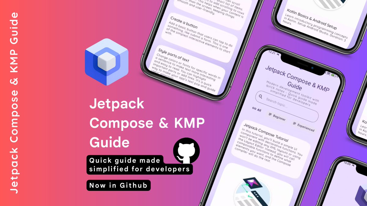 BoltUix's tweet image. Jetpack Compose and KMP Guide  [Open Source] boltuix.com/2025/09/jetpac…

#JetpackComposeDev #jetpackcompose #kmp #KotlinMultiplatform