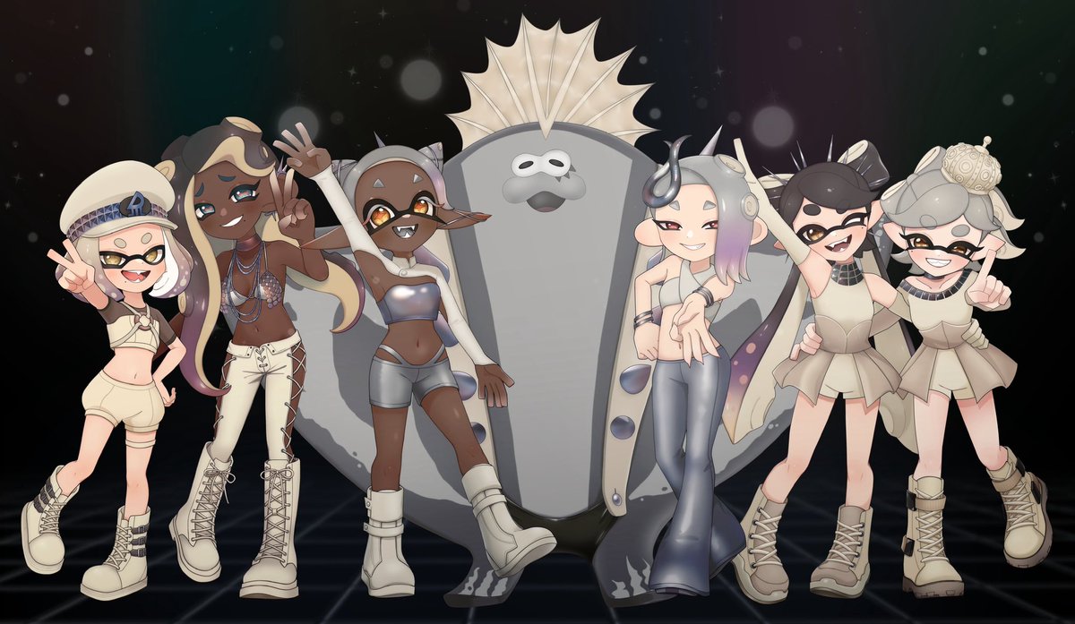 オスシ🍣 (@sushizanmai0524) on Twitter photo アイドル大集合!スプラ大好きだ〜ッ‼️
 #Splatoon3 アイドル大集合!スプラ大好きだ〜ッ‼️
 #Splatoon3