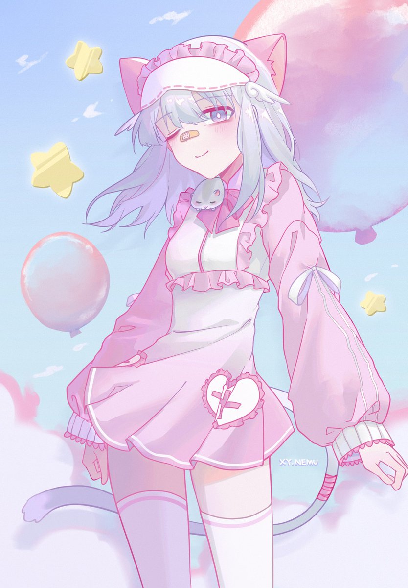 Hello~~ I’m Nemu and I like drawing! Recently I’ve opened commissions so feel free to check out my carrd for more info! #oc #animeart #illustration #illust #commission #procreate