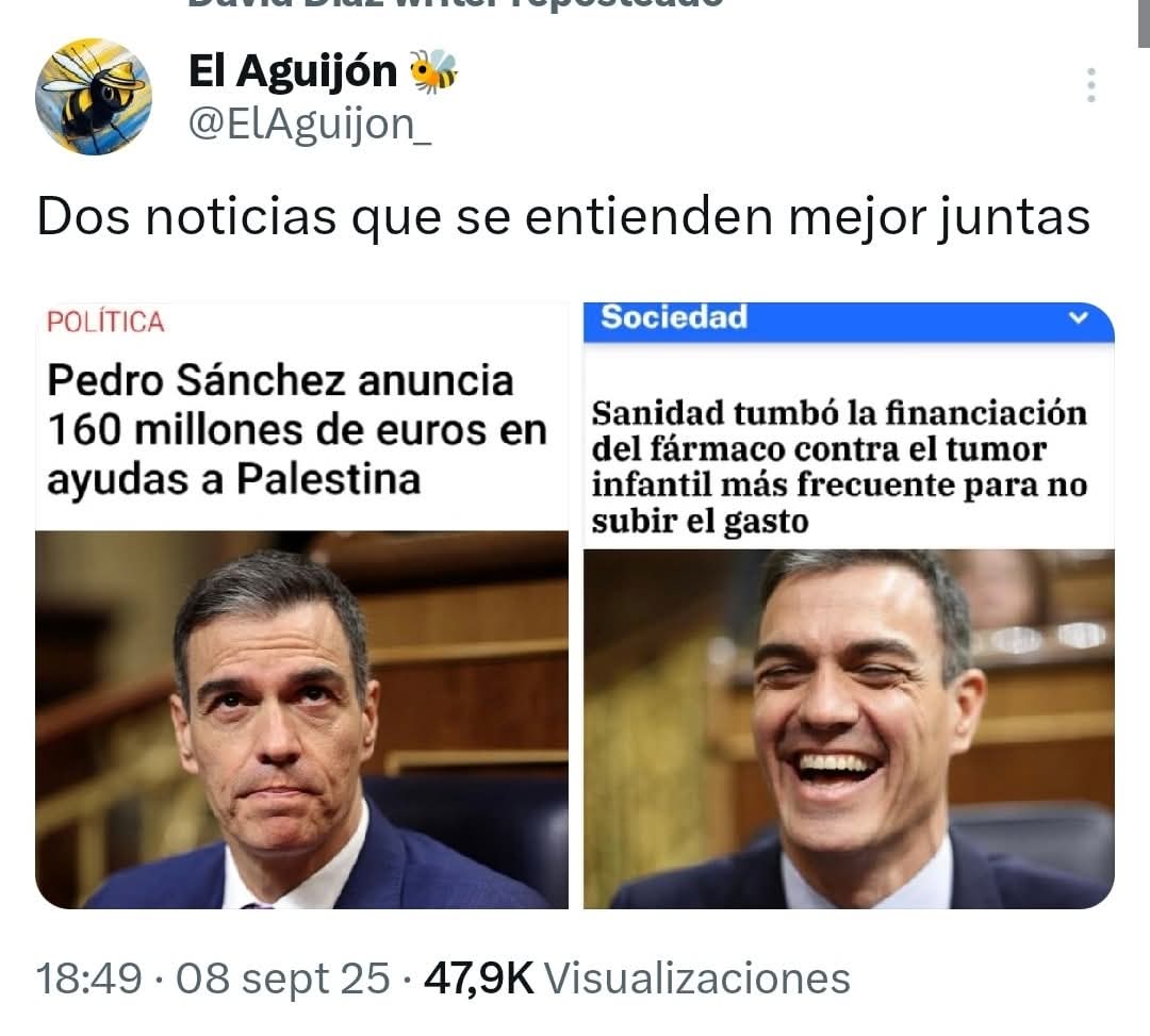Dos noticias, un hijo de puta