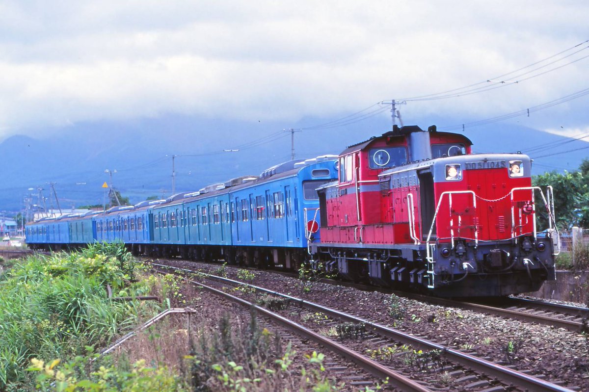 ec781_dora's tweet image. 北海道へやって来た103系

 1998.8.20 撮影