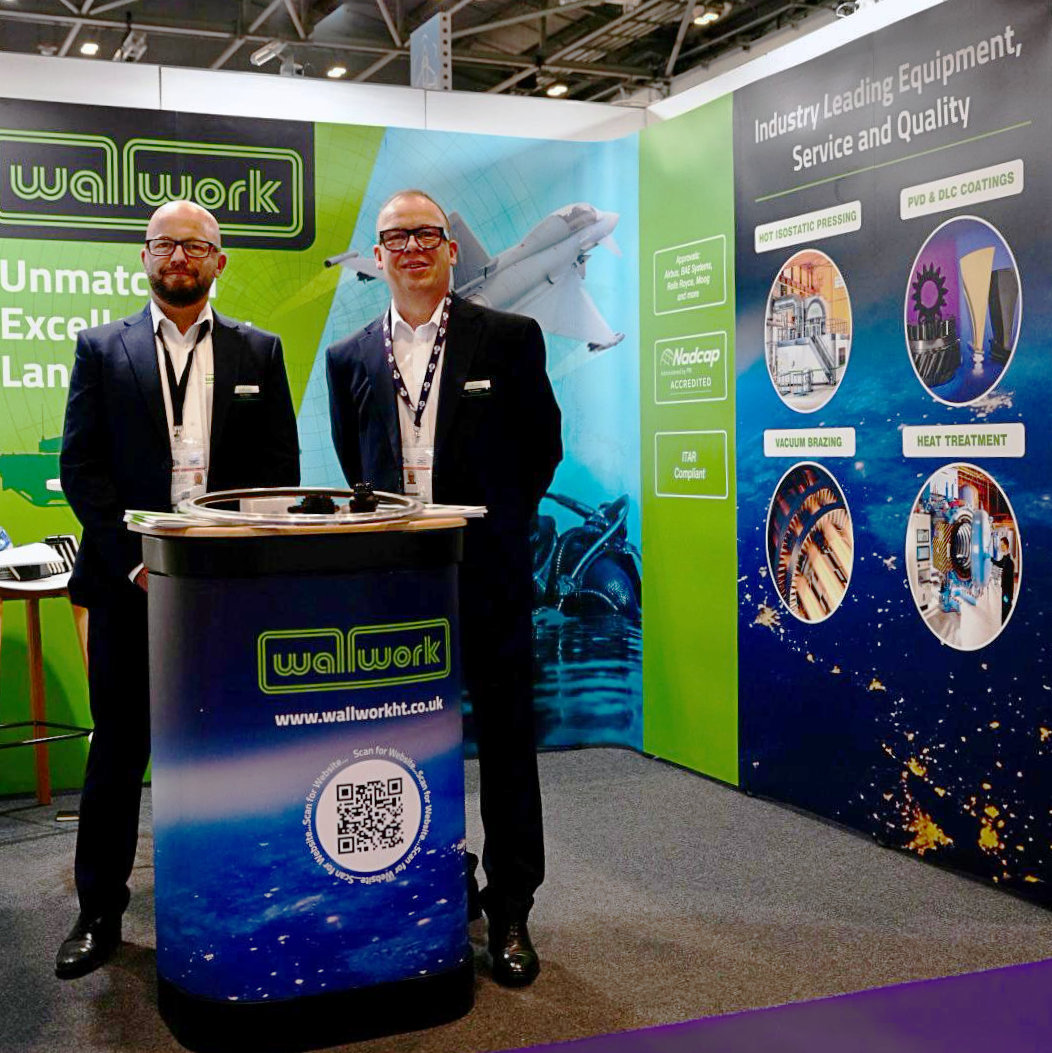 WallworkHT's tweet photo. Come and meet Brett Nicholson & Howard Maher at #dseiuk2025 Stand S2-165 Find how #Wallwork’s advanced #heattreatments, #hotisostaticpressing (now even more capacity), #vacuumbrazing, standard and bespoke #PVDcoatings can enhance your components. https://t.co/6EKztoCWgi https://t.co/jU5BhAUOpV