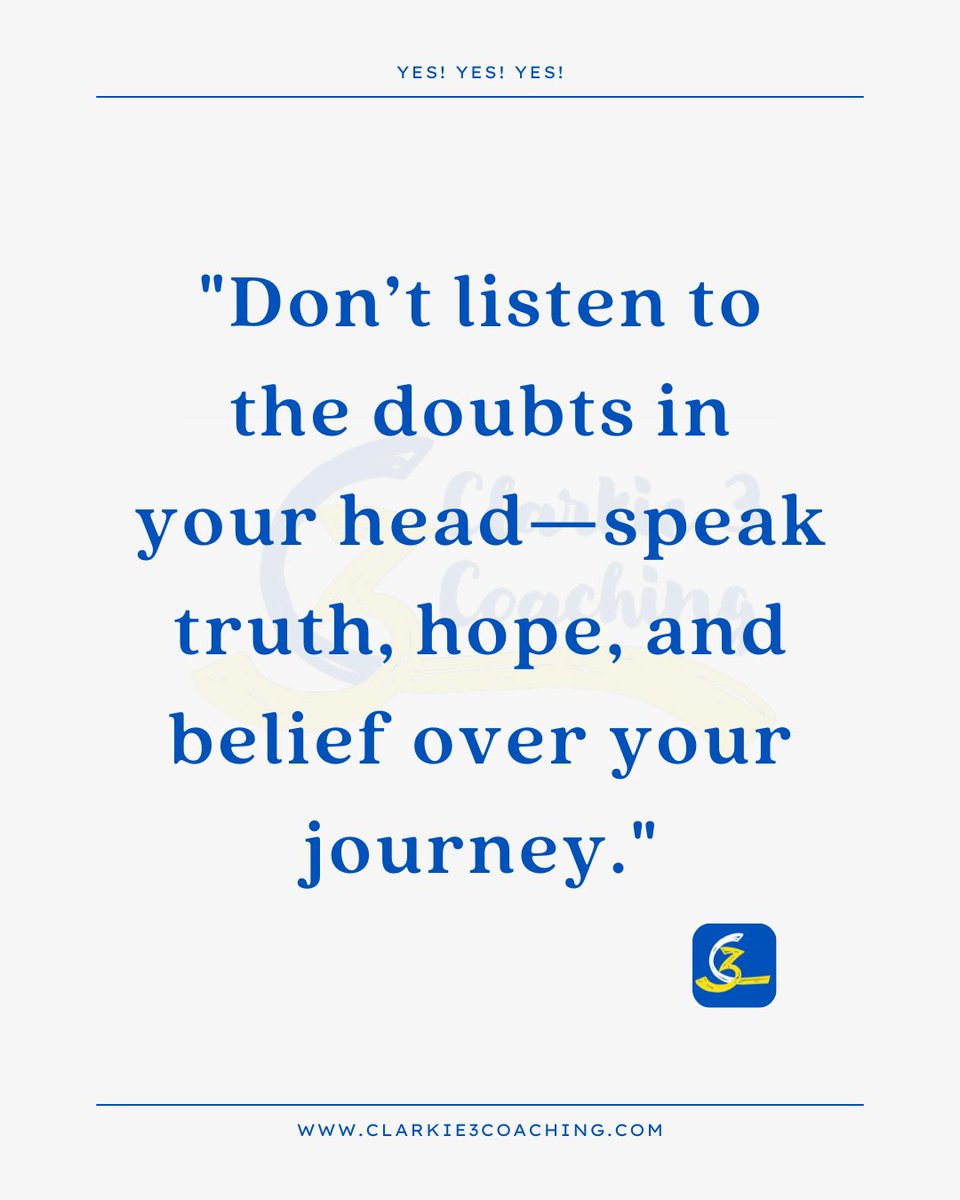 Your inner voice can drain you or fuel you. Choose words that drive your bus forward. 🚍
You've got this!  We Believe in You!
#Clarkie3Coaching #PositivityFuelsPerformance #EnergyBus