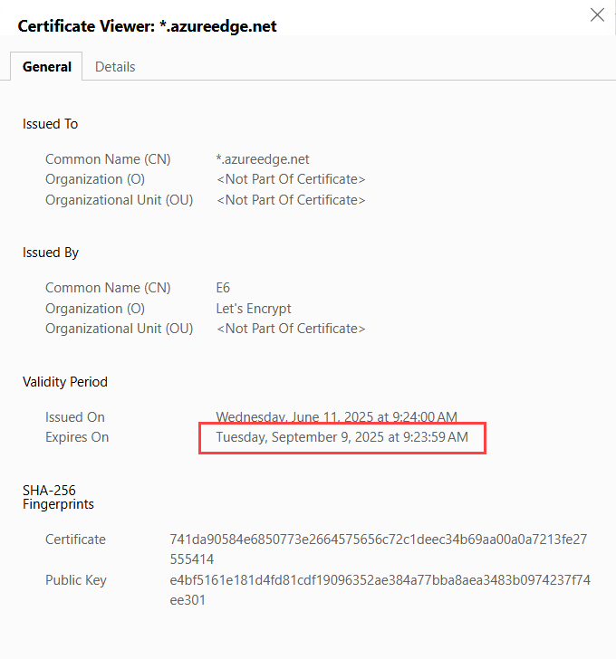 So the certificate for azureedge.net seems to be expired again.. here is a blog from <a href="/Mister_MDM/">Rudy Ooms | MVP 🇳🇱</a> on how to work around it if you need to install nuget  provider on a new machine today.  

While <a href="/Azure/">Microsoft Azure</a>  <a href="/AzureSupport/">Azure Support</a>  should maybe look into this though.. The cert expired