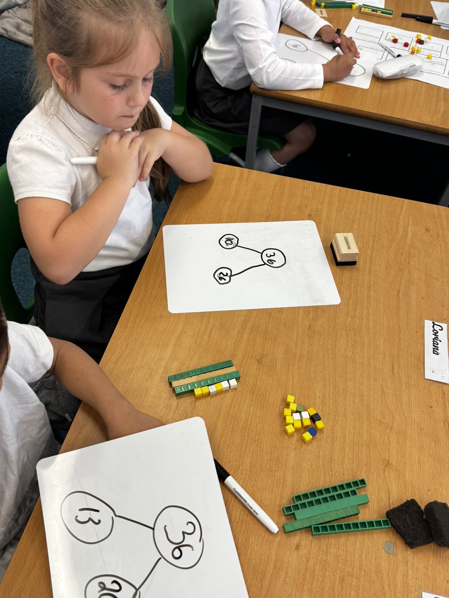 Year 3 have turned into mathematicians this week, exploring place value by partitioning numbers to 100 into tens and ones using Base 10. We realised this helped us to successfully complete our part-whole models #MPPAMaths