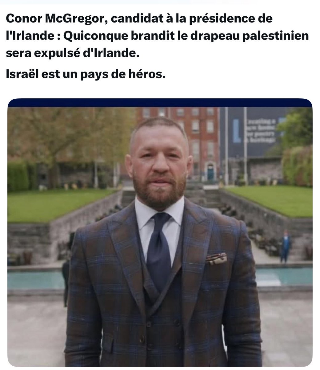 ibalkany's tweet image. Subitement,  j&apos;aimerais tant être Irlandaise pour pouvoir voter fièrement pour ce Monsieur !
#Irlande #Israel #MacGregor