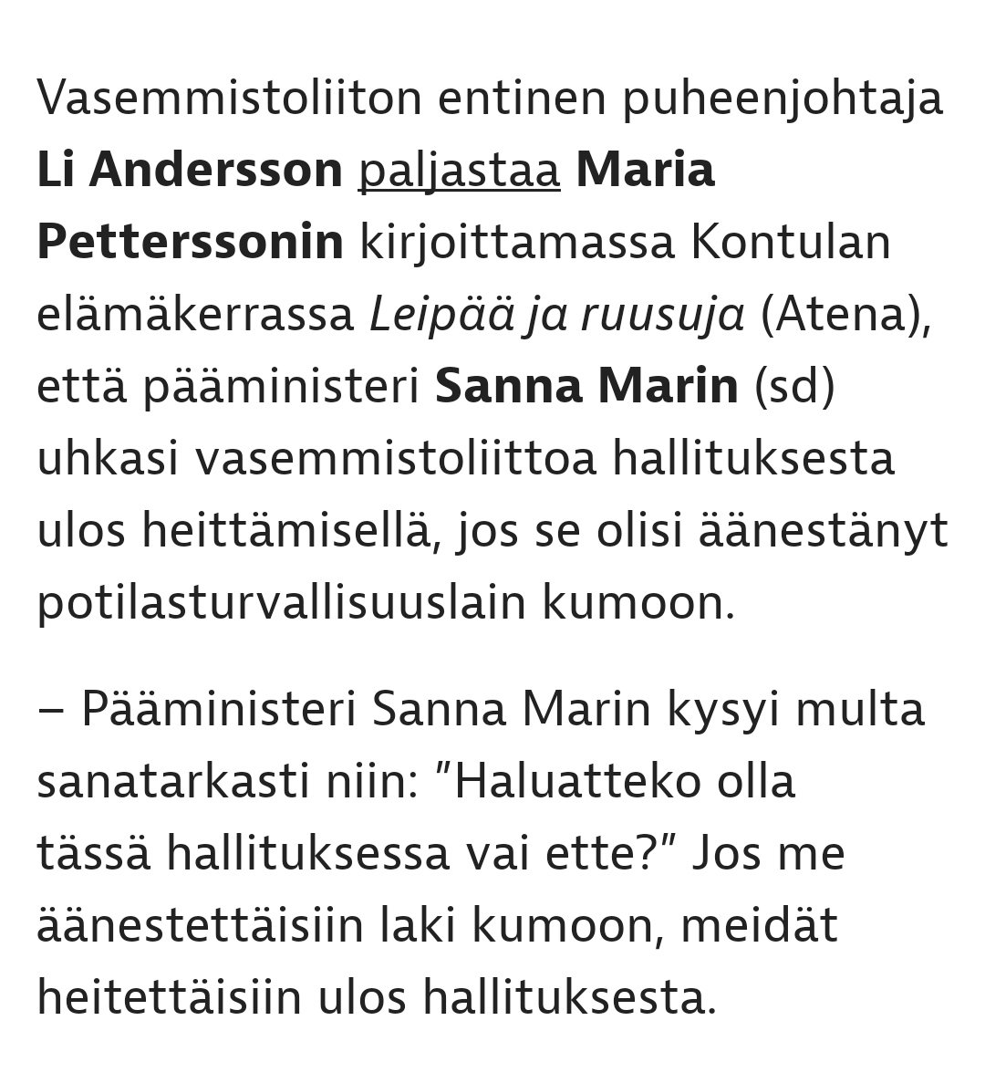 Ihanan sopuisa huulipuna hallitus ja niin kaikkien kaveri pm marin 😁

#eriasia