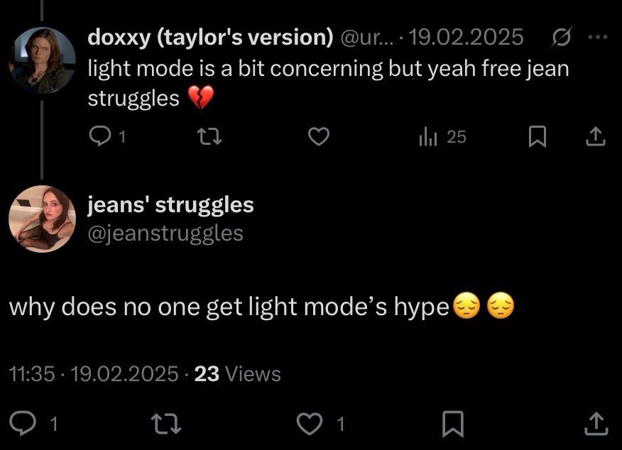 jeans' struggles tweet media