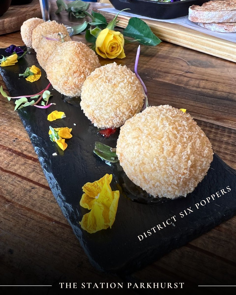 It’s Tapas Tuesday at #thestationparkhurst: Buy 5 tapas, pay for only 3!

Among the standout stars of the menu? The District Six Poppers.

Six golden-fried Peppadew peppers, stuffed with creamy cheese, delicately crumbed, and served with a zesty sweet chilli ginger dipping sauce.