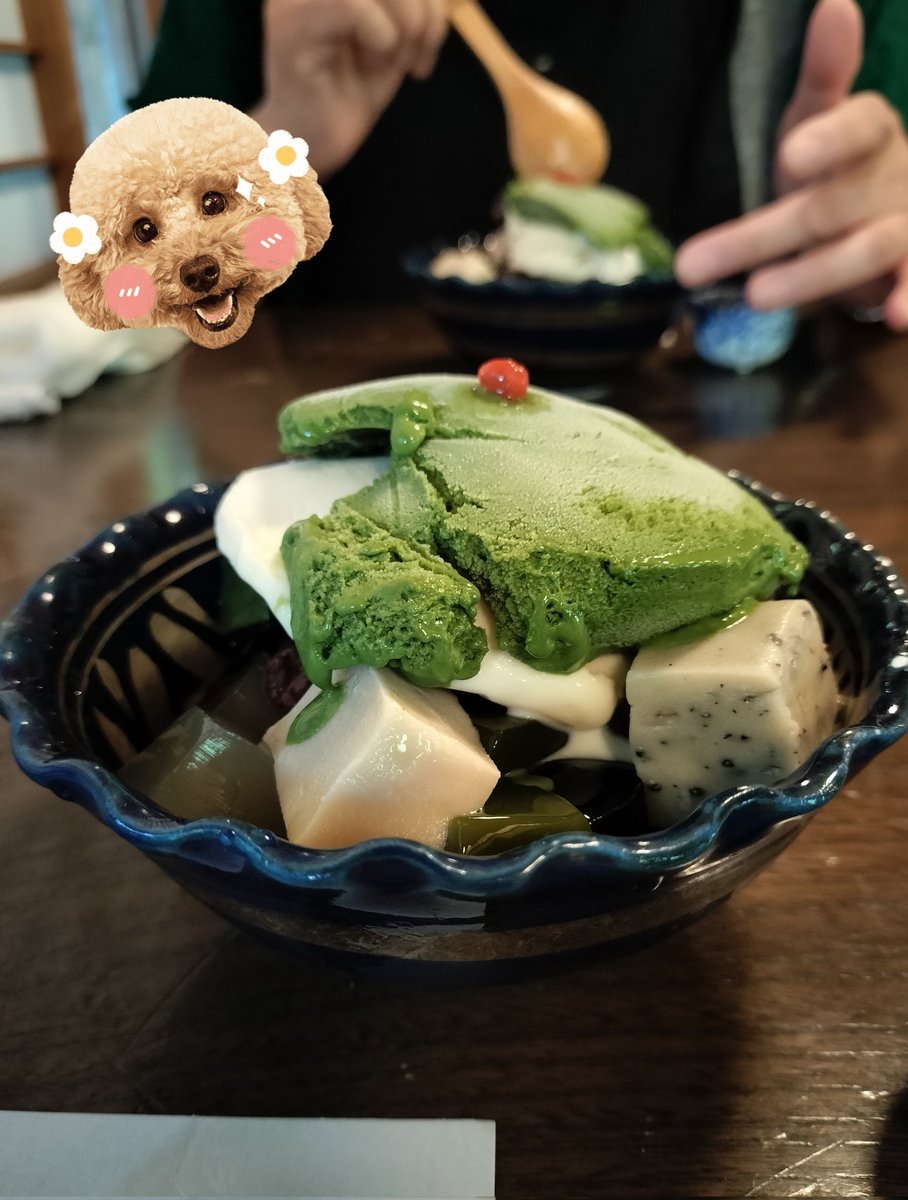 HaRuK1_5's tweet photo. 気になってた甘味処の生麩を使ったクリームあんみつも食べれたし、とても充実した1日だった……ただめちゃくちゃ歩いたので疲れた……博物館、常設展含めると見るものどっさりあった……🫠笑 https://t.co/ShpfWmUeO0