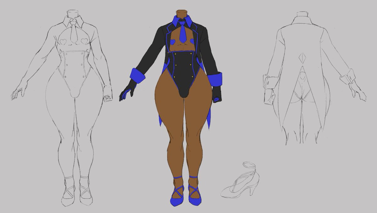 Revamped bismuth corp casino uniform, will be using this for future art soon