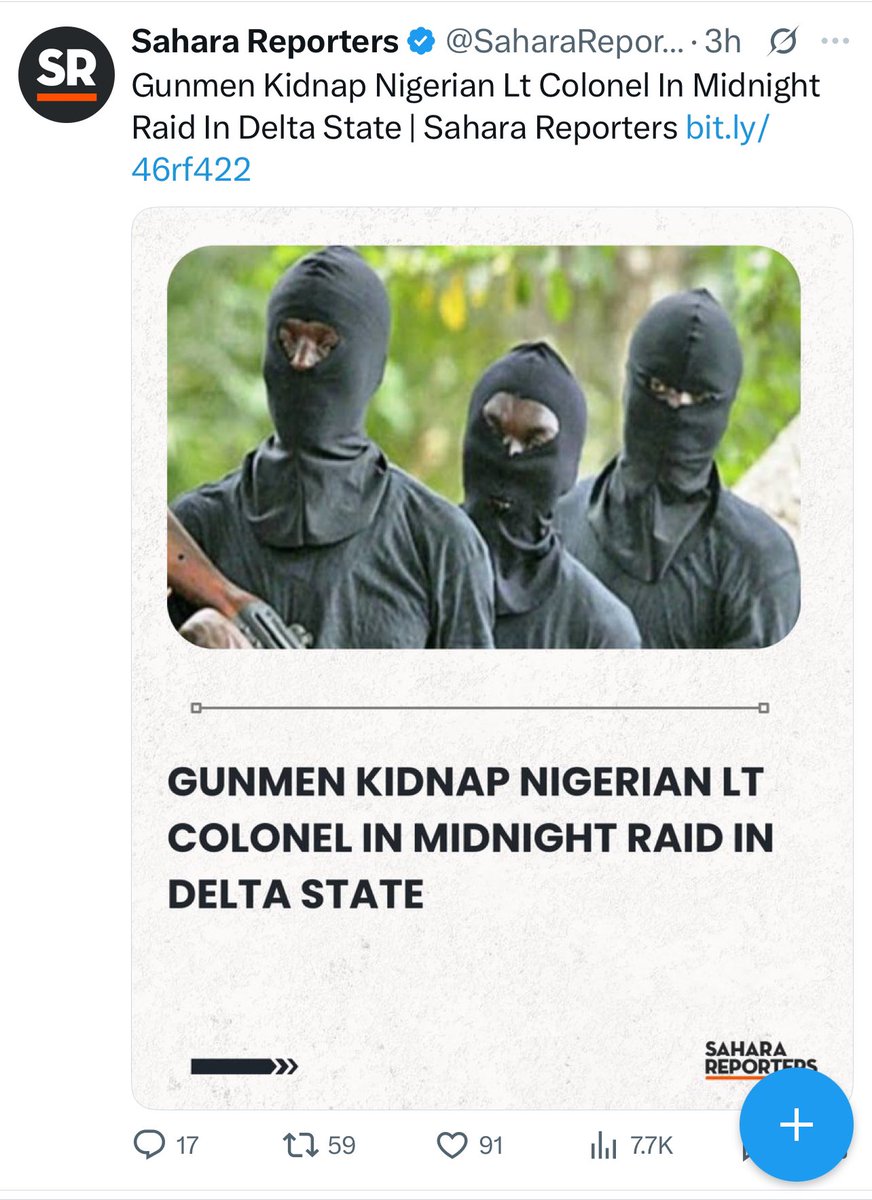 Who’s next because Nigeria is not safe anymore.