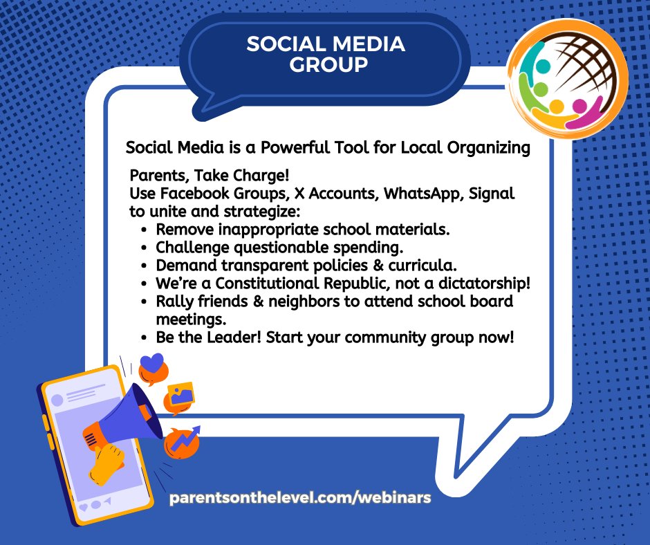 ParentsLevel's tweet image. Even if you homeschool, local public school kids need your voice. County leadership hinges on what’s taught. Don’t rely on D.C.—act locally! Watch/join our webinars and videos. Executive Orders don’t stop everything. Review curricula and act, parent or not! #LocalControl