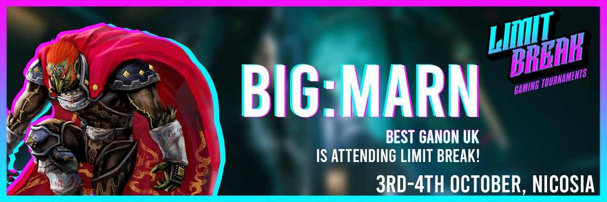 🚨Challenger Approaching🚨

Final challenger announcement! 

We're happy to announce that BIG:MARN, from the UK/Australia, will be attending Limit Break 2025 at <a href="/CyprusComicCon/">Cyprus Comic Con</a>!

Bracket: start.gg/limit-break