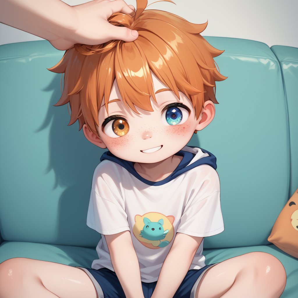 Head Pat #AIart #AIイラスト︎ #ショタ