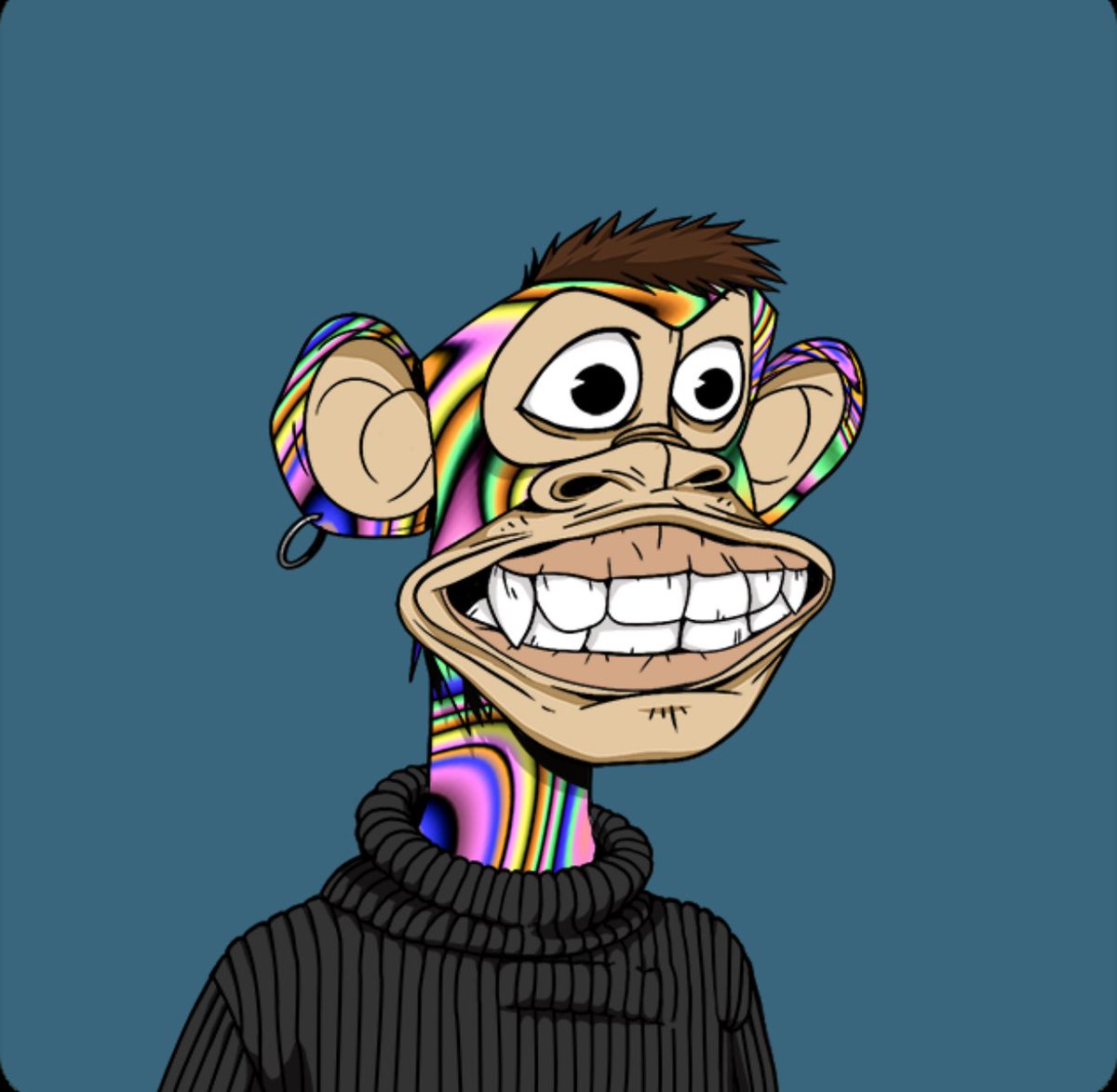 To some this will seem silly, but today I finally realized my dream of owning a trippy ape, a dream I’ve had since joining the club in 2021! At the risk of sounding like some lame oscars speech I’d like to say a massive thankyou to <a href="/nichoviss/">nicki v 🦍</a> for his help and making it a reality