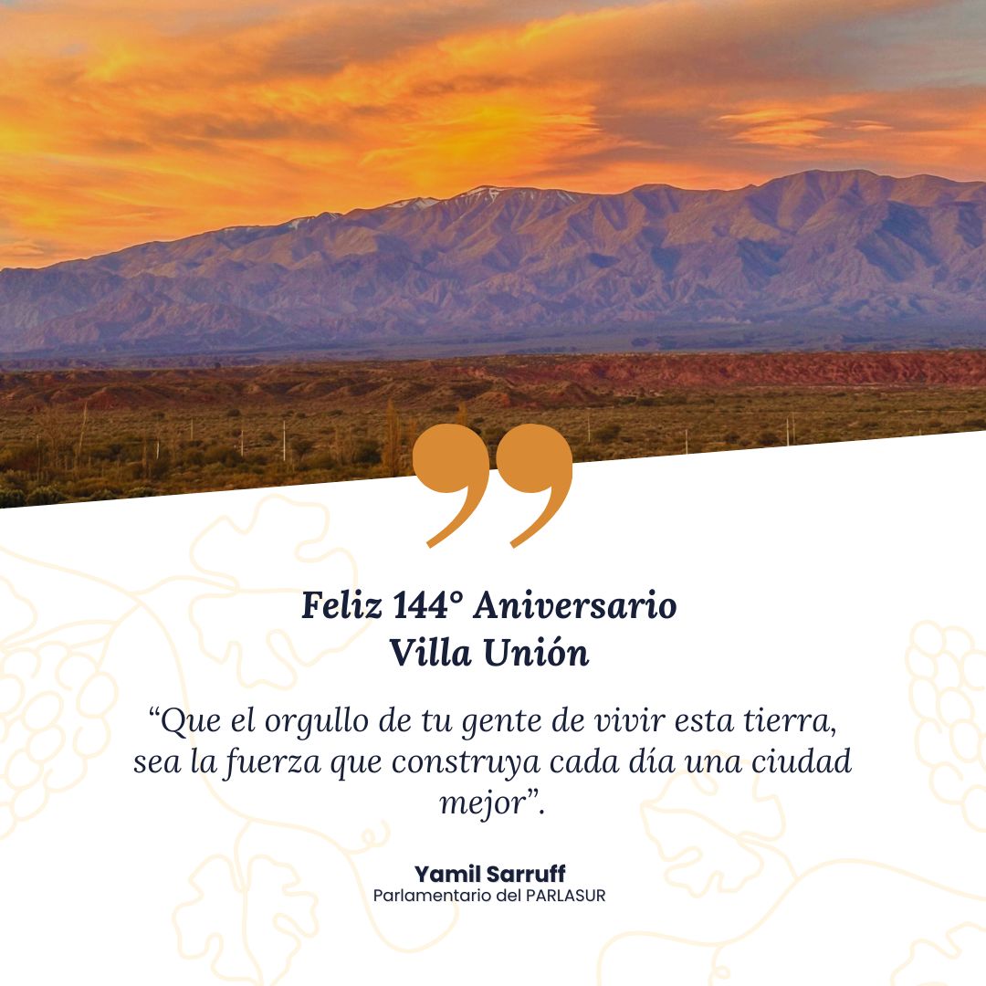 🥂 Feliz Aniversario querida Ciudad de Villa Unión!!! 🎂