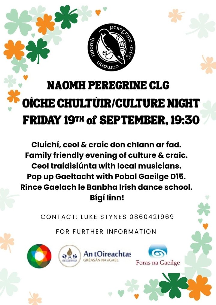Oíche Chultúir - Culture Night
Baile Átha Cliath 15 - Dublin 15