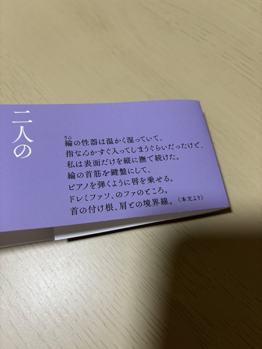 よし次は綿矢りささんのやつ読み始めるか〜あらすじどんなやろ？と思って帯の裏面見たら最高の文章が載ってて期待が膨らんだ