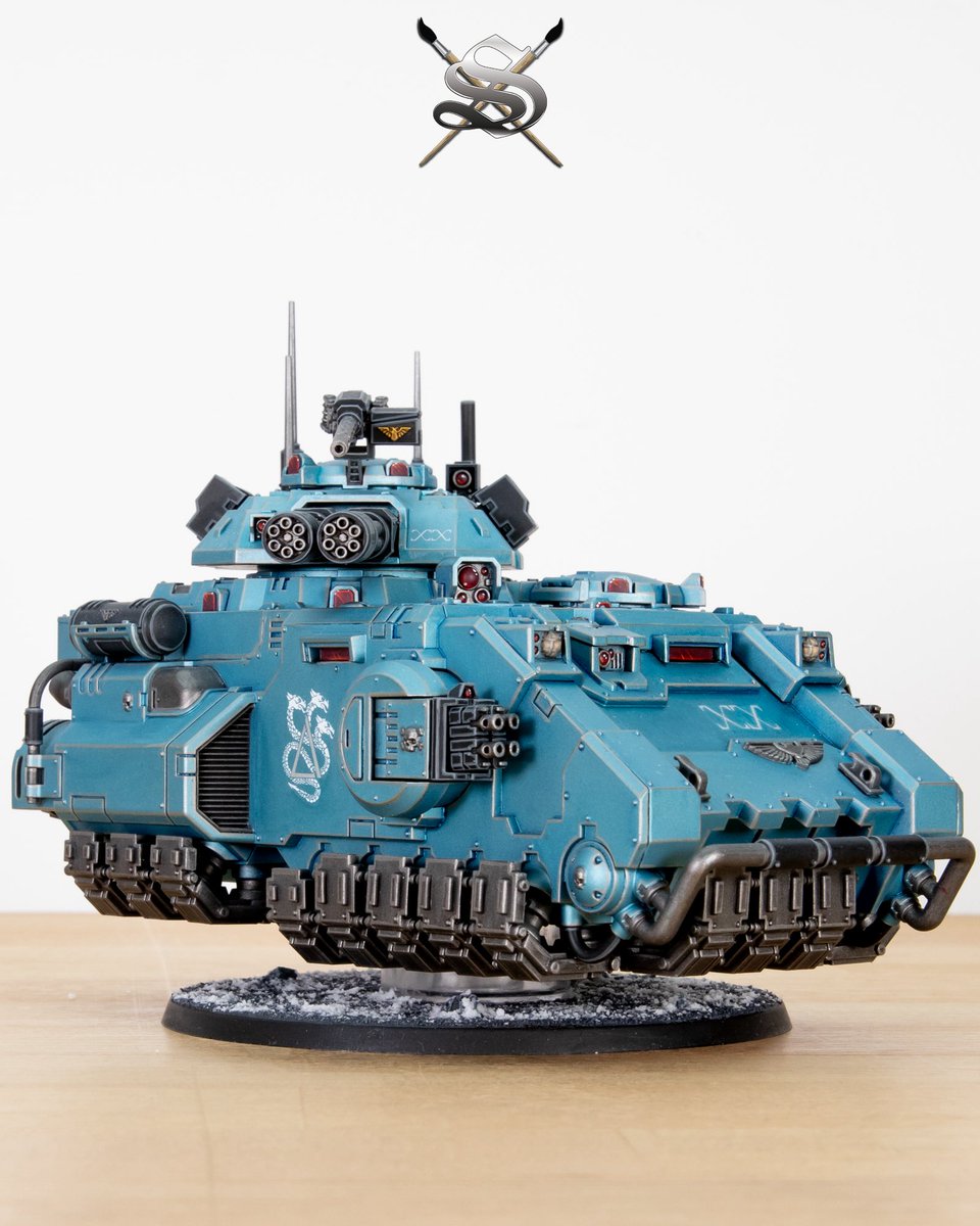 Alpha Loyalty or Alpha Traitor? An Alpha Legion Gladiator Reaper from a completed army phase commission in a stunning metallic turquoise scheme. 

For a quote or to book your commission:
siegestudios.co.uk/get-a-quote

Our client wanted to add to their collection a primaris Alpha Legion