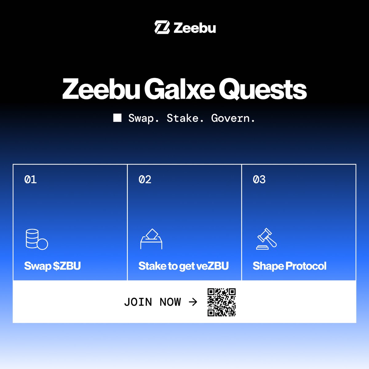 In Zeebu, governance means YOU direct the global settlement through $ZBU.

Stake $ZBU → earn from global settlement
Get veZBU → vote, govern, shape the protocol

Our new Galxe quests break it down step by step.

Start now: app.galxe.com/quest/Zeebu/GC…