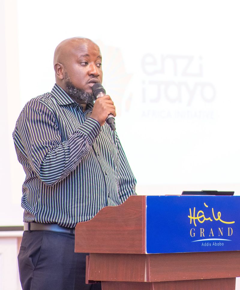 Charles Wanguhu, Director, Enzi Ijayo Africa Initiative, speaking at the exclusive breakfast workshop at the sidelines of the Africa Climate Summit 2, in Addis Ababa, where alongside our partners  “Unlocking Investment: Accelerating Africa’s Renewable Energy Transition”.