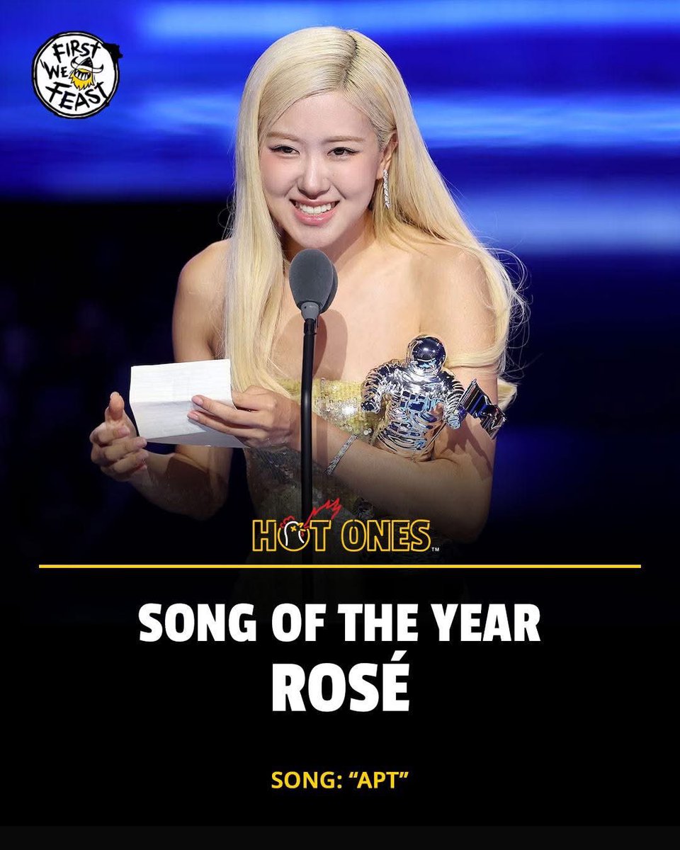 hot ones celebrating Rosé's song of the year win too! <a href="/firstwefeast/">First We Feast</a> 🔥🫶🏻