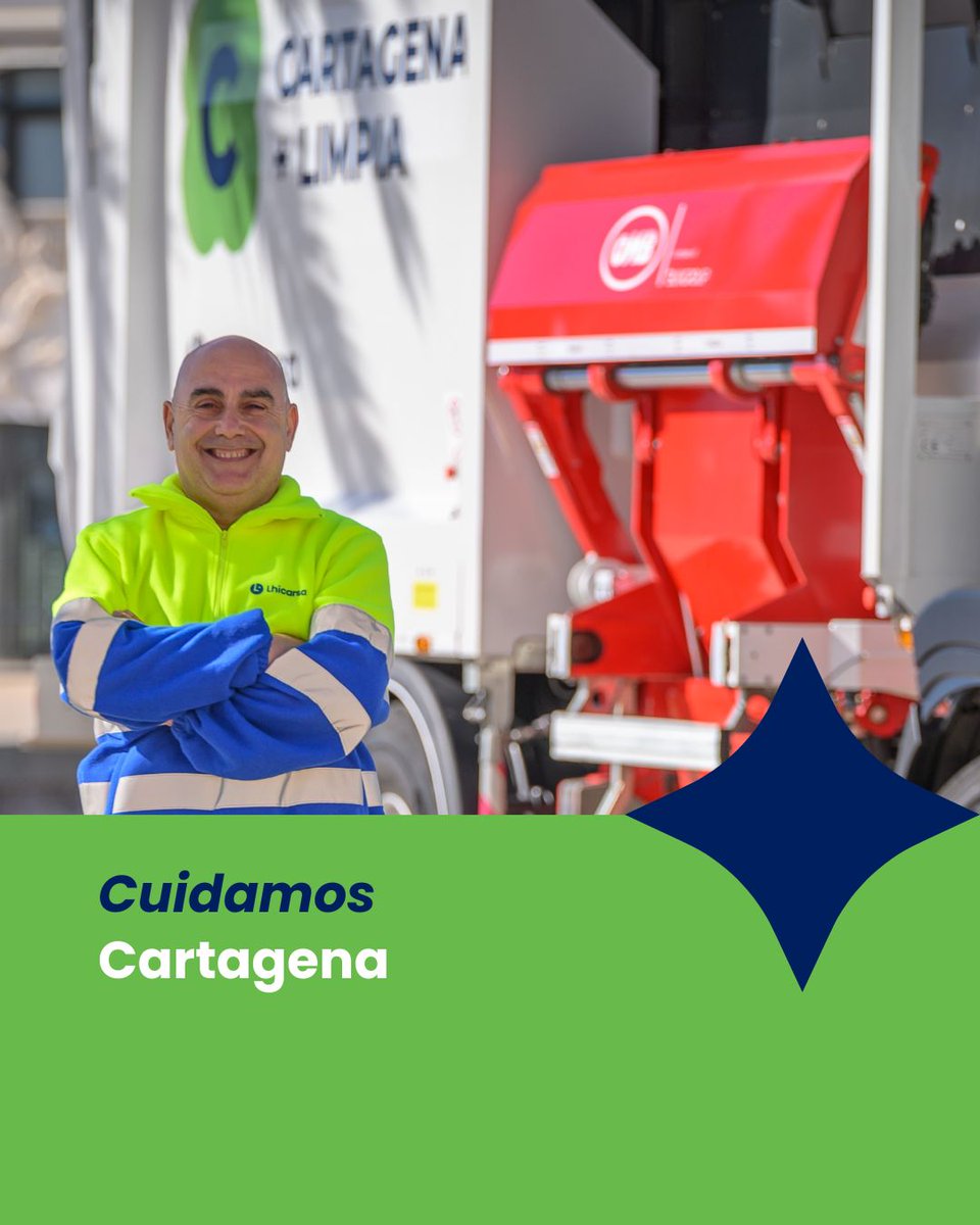 Gracias al trabajo diario de compañeros como Alfonso, mantenemos Cartagena limpia.
Y junto a la colaboración ciudadana, entre todos #CuidamosCartagena 💚
