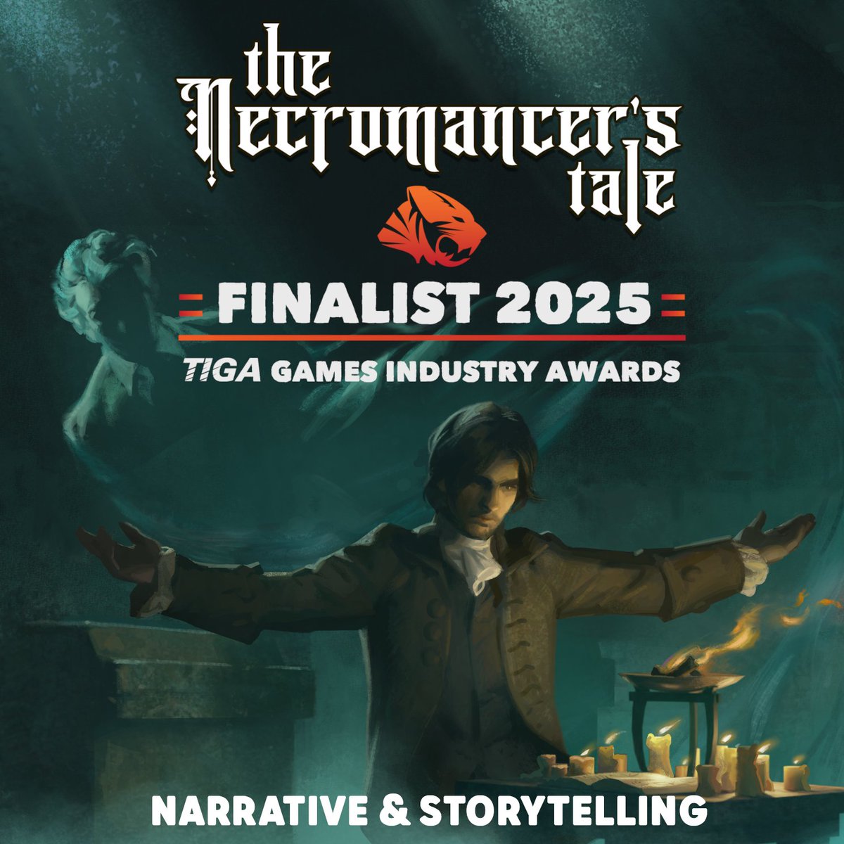 Sam Redfern (@psychicsoftware) on Twitter photo We're excited that The Necromancer's Tale has been shortlisted in the prestigious TIGA Awards 2025, for the Narrative & Storytelling category.
Thank you, <a href="/TIGAMovement/">TIGA (Videogames)</a>! 🏆 We're excited that The Necromancer's Tale has been shortlisted in the prestigious TIGA Awards 2025, for the Narrative & Storytelling category.
Thank you, <a href="/TIGAMovement/">TIGA (Videogames)</a>! 🏆