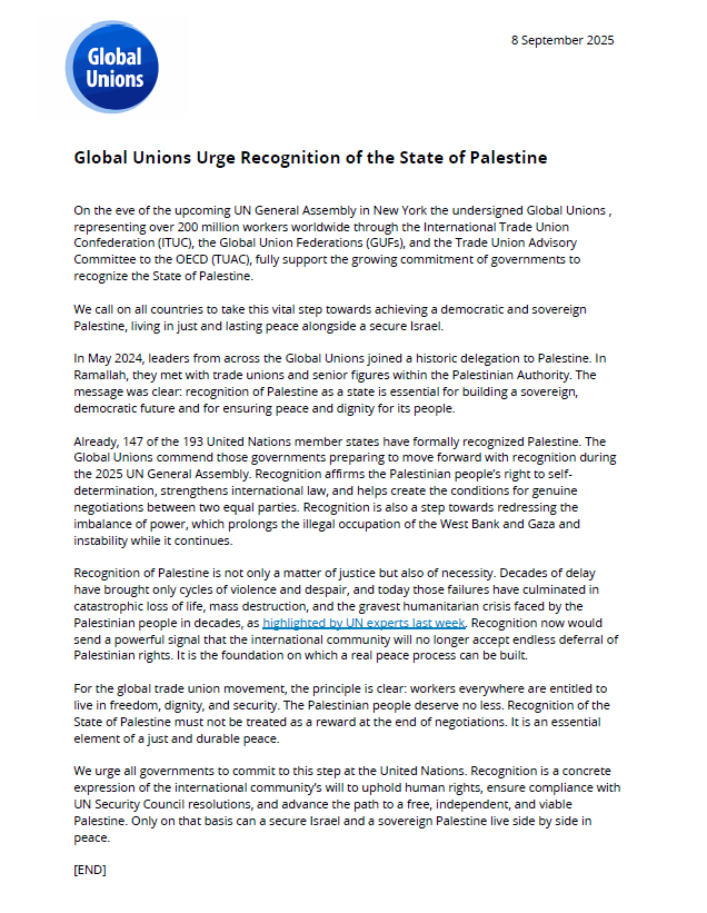 UNI Global Union tweet media