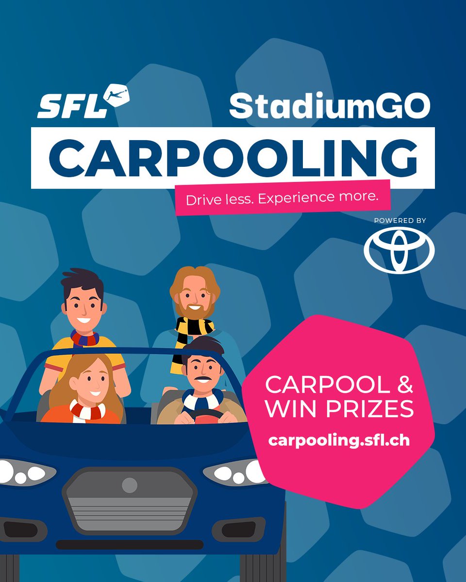 🚗 Carpool &amp; Win! 🎁

From September to December: the more often you use carpooling, the greater your chances of winning. The most active fans will secure exclusive prizes:

🎟️ VIP tickets | 👕 Signed shirts | ⚽ Official match balls | 🎮 EA SPORTS FC™ 26

👉 Register now &amp; join