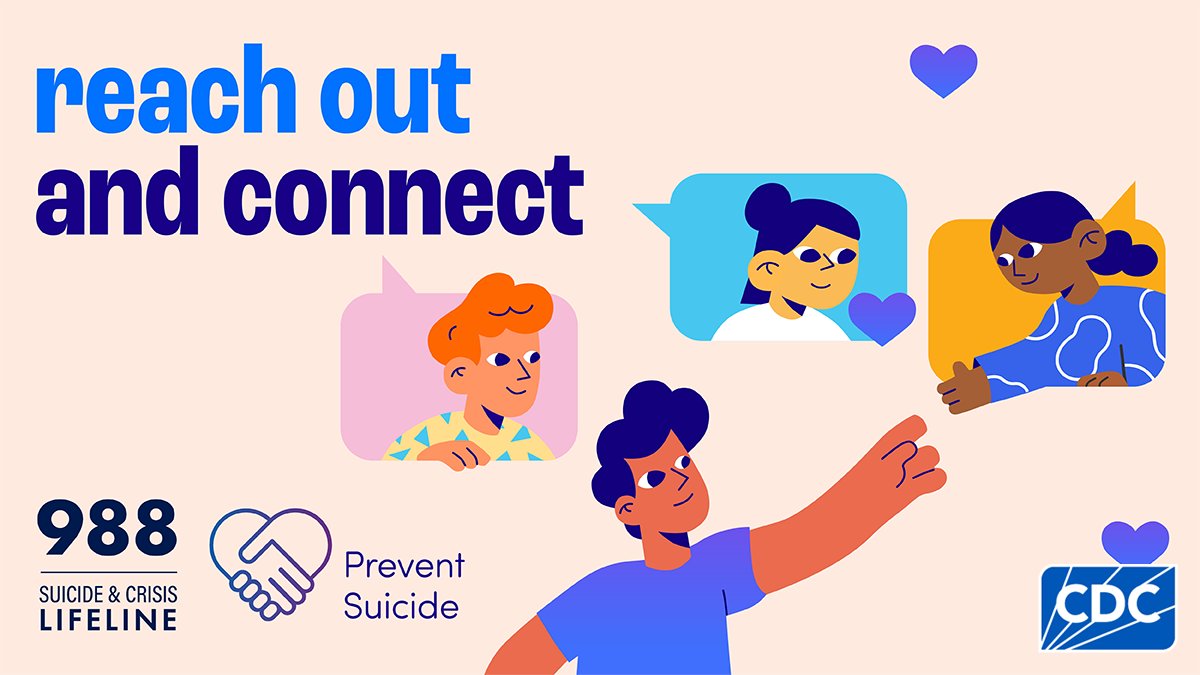 September is National Suicide Prevention Month! It is a time for connection. Being connected to other people promotes belonging &amp; helps protect against suicide.

Learn more about how you can help #PreventSuicide: bit.ly/4dU5gOT
