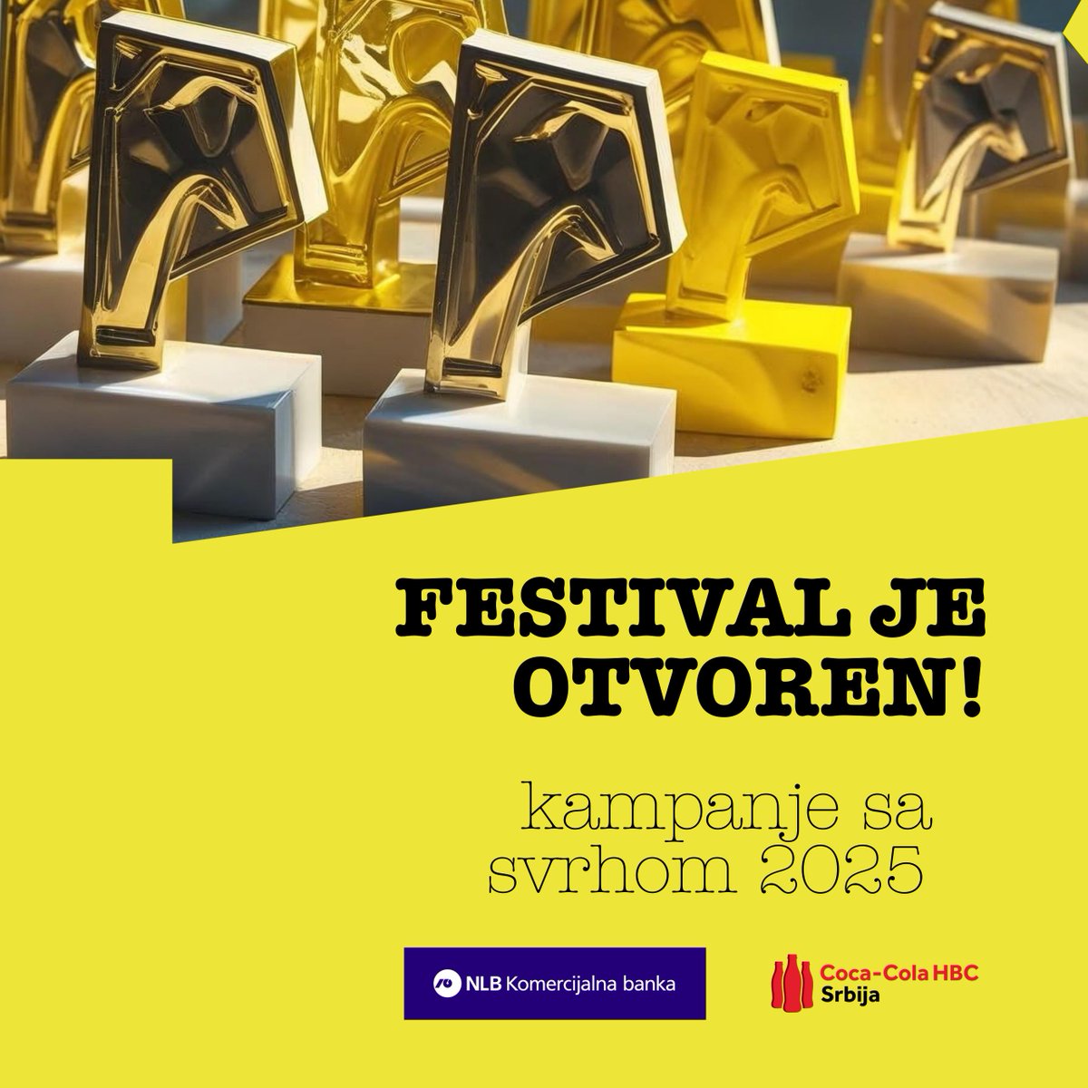 Prijave za Festival Kampanje sa svrhom 2025 su otvorene! 🎉
Ako vaša kampanja menja svet prijavite je do 21. 10. 🌍💛🌱💜
Podrška: Coca-Cola HBC Srbija i NLB Komercijalna banka
👉 kampanjesasvrhom.com 
kampanjesasvrhom.com/pravilnik-2025/
kampanjesasvrhom.com/prijava-2025/
#KampanjeSaSvrhom #ESG #CSR