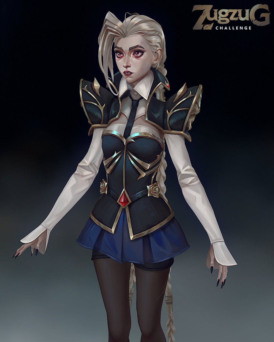 zugzugart's tweet image. New ZugZug Challenge starts on September 10th! Don&apos;t miss it! :)
Jinx Vampire from our previous Challenge. Made by the girl who kept going, no matter what, and never stopped fighting for what she believed in! By Alina Laukart.
#3d #3dcharacter #3dart