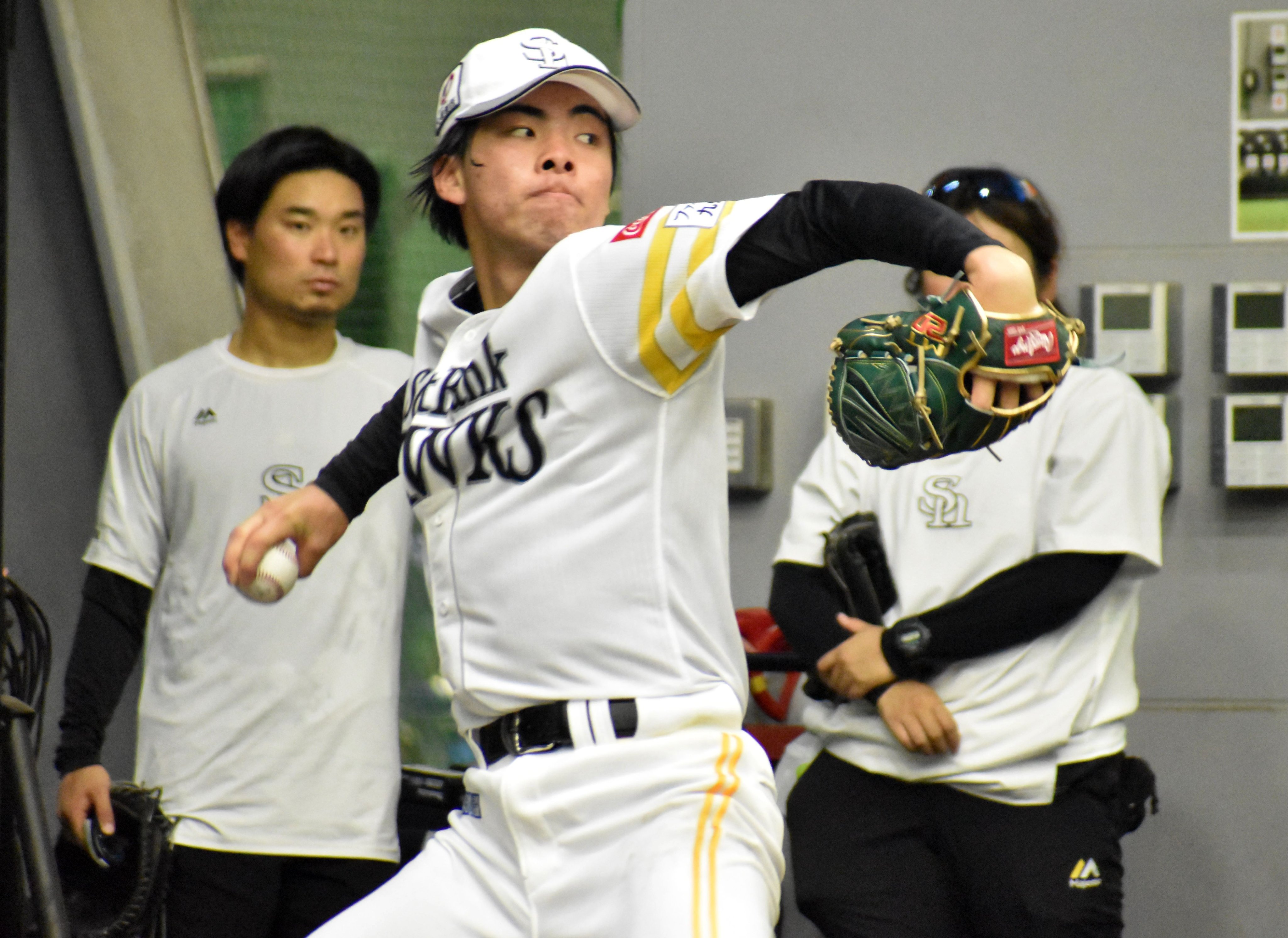 本革★プロ野球選手仕様★手袋★ソフトバンクホークス 本革☆プロ野球選手仕様☆手袋☆ソフトバンクホークス