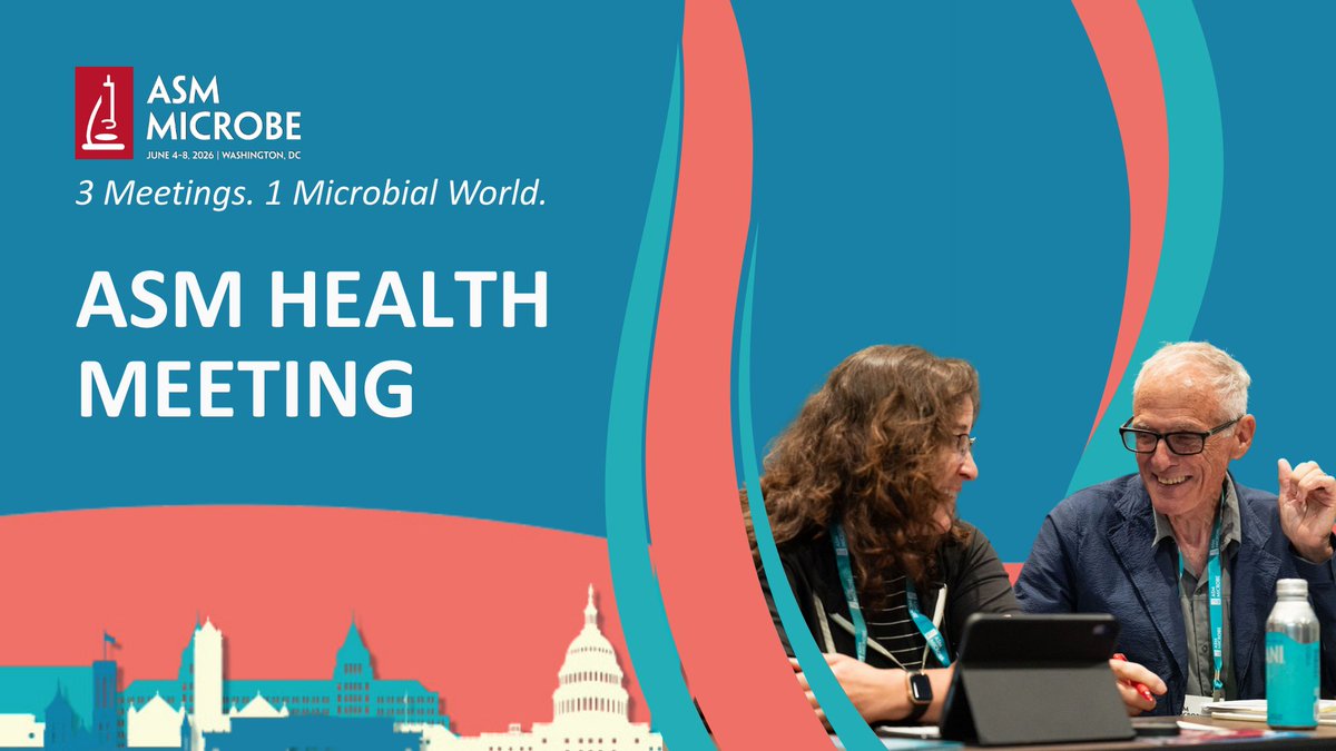 ASMicrobiology's tweet image. The ASM Health Meeting at #ASMicrobe 2026 is where cutting-edge science meets clinical impact. Explore groundbreaking sessions and join leaders driving innovation to improve health outcomes worldwide. Learn more: asm.social/2A5

3 Meetings. 1 Microbe.