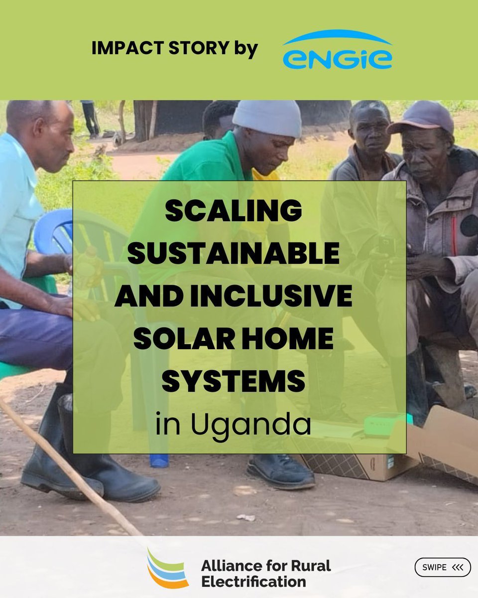 RuralElec's tweet image. 🍃 @ENGIE_EnergyAcc is at the forefront of delivering affordable, clean, and
reliable energy solutions in Uganda. 

☀️ Currently, the &quot;Scaling sustainable and inclusive Solar Home Systems&quot; project has installed 2,03 MW of green energy solutions, bringing electricity to 1,248,000…